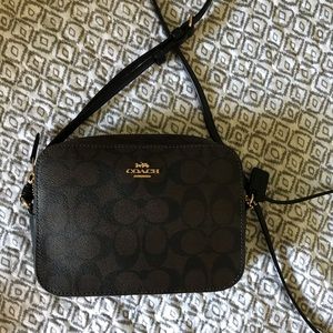 COACH Mini Camera Bag in Signature Canvas